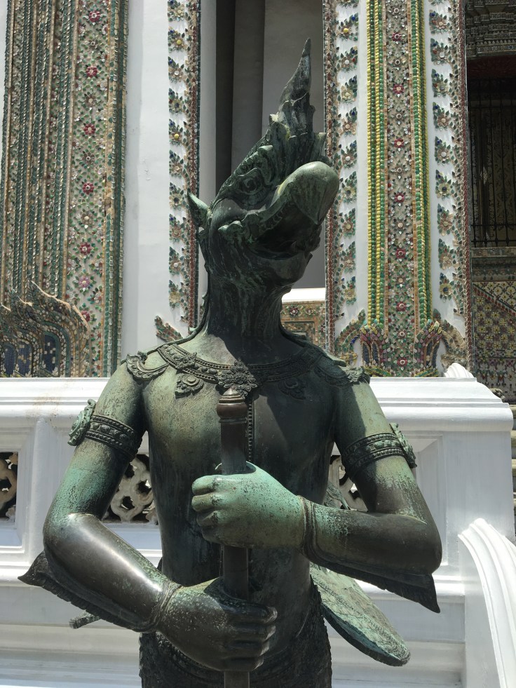 bangkok tour royal palace bronze eagle guard