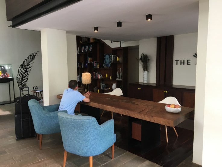 aviary hotel lobby welcome area