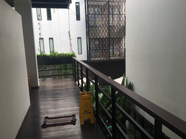 aviary hotel property hallway