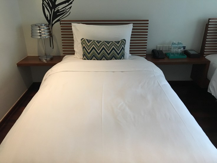 aviary hotel room bed