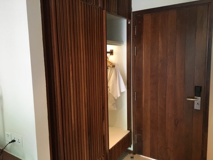 aviary hotel room closet