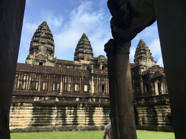 siem reap angkor wat main temple from rear