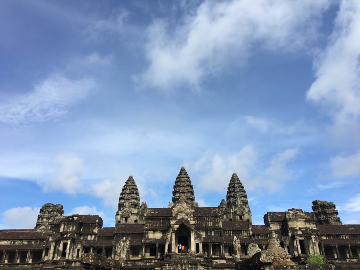 siem reap angkor wat main temple from the rear
