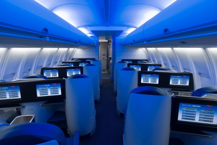 delta one transcon business class