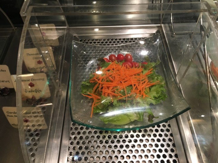 thai royal first lounge spread side salad