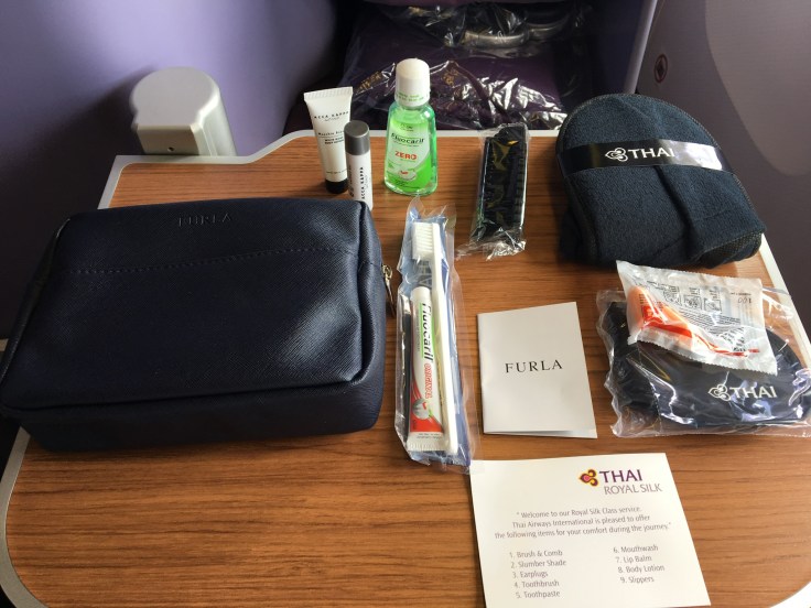 thai royal silk service amenity kit