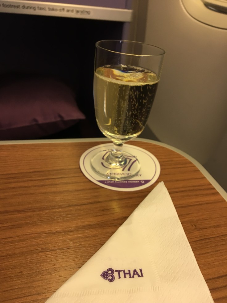 thai royal silk service champagne