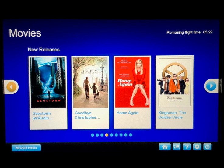 united airlines polaris business diamond entertainment movie selection list