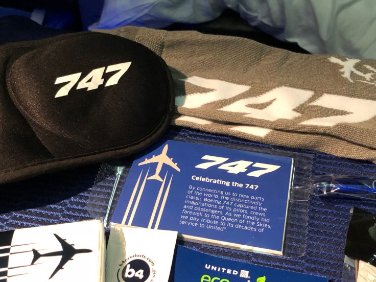 united airlines polaris business diamond soft amentity kit 747 swag