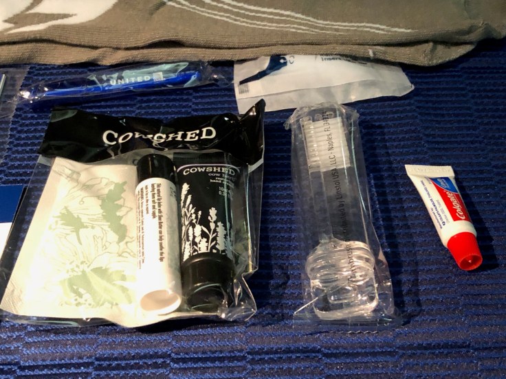 united airlines polaris business diamond soft amentity kit cowshed