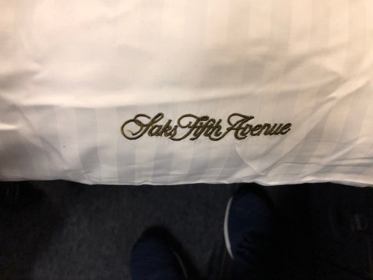 united airlines polaris business diamond soft bedding saks fifth