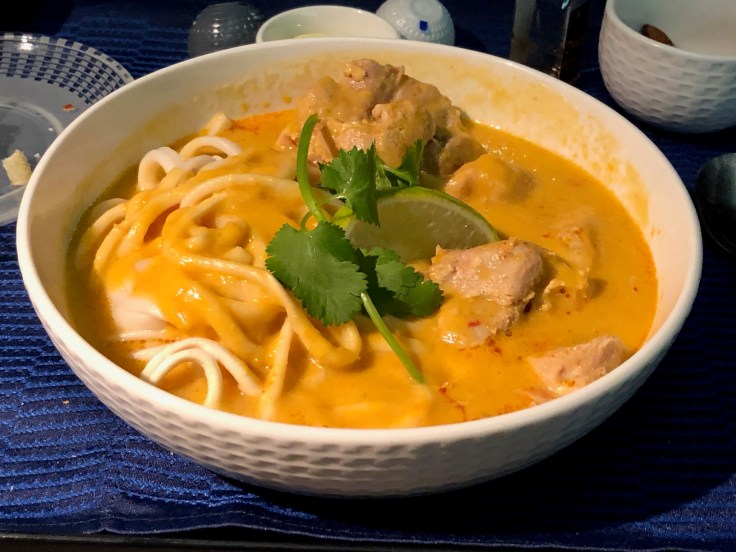 united airlines polaris business diamond soft dining entree udon noodles