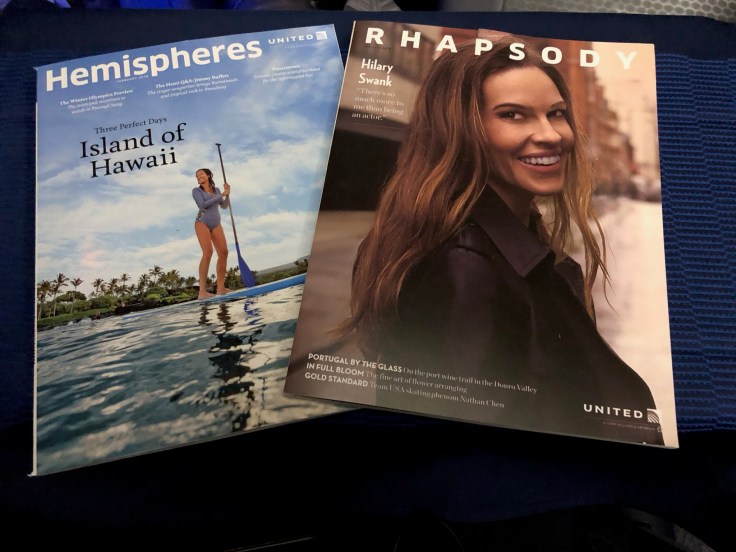 united airlines polaris business diamond soft literature