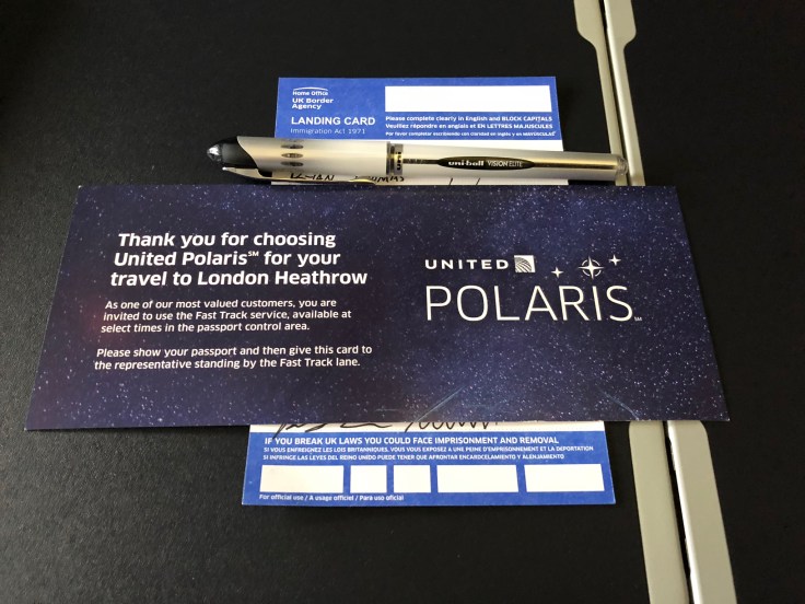 united airlines polaris business diamond soft special arrival perks