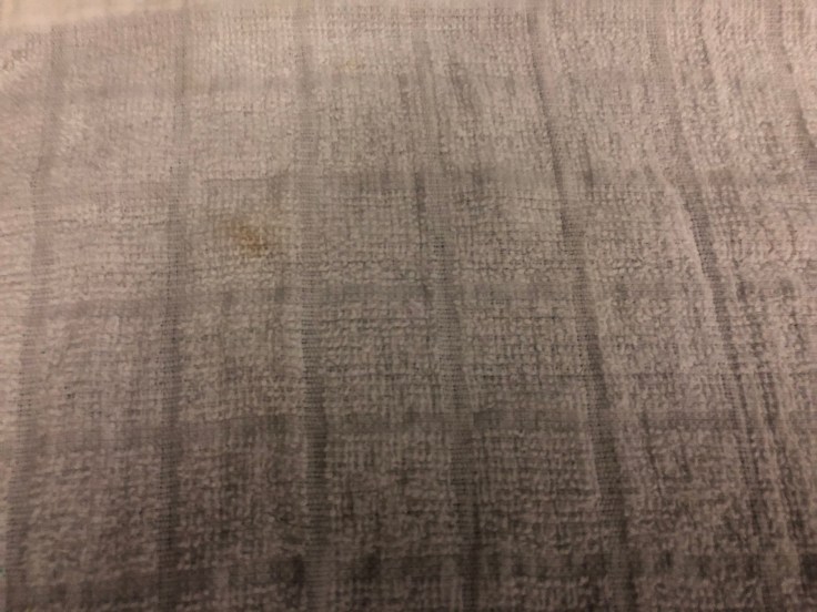 united airlines polaris business diamond soft towel service dirty