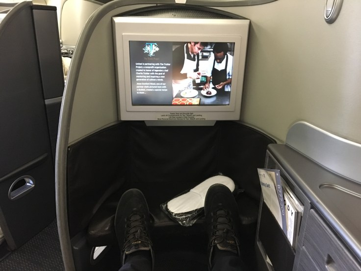 united polaris first hard legroom