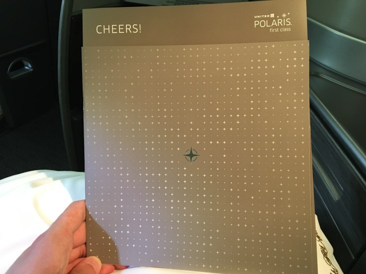 united polaris first soft menu