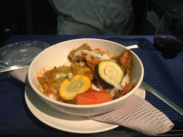 united polaris first soft ravioli entree