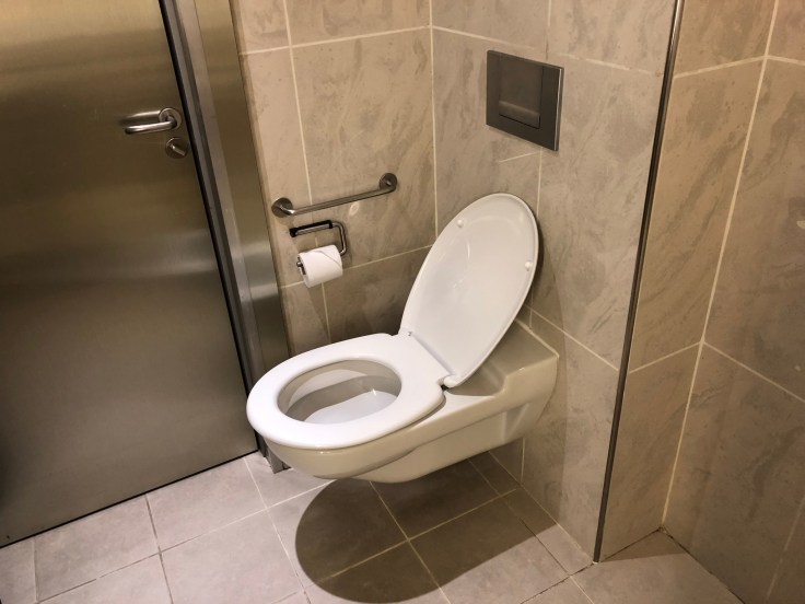 air france business salon cdg shower toilet