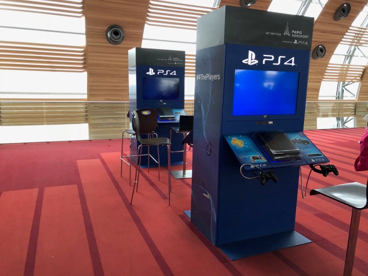 air france business salon cdg terminal play station