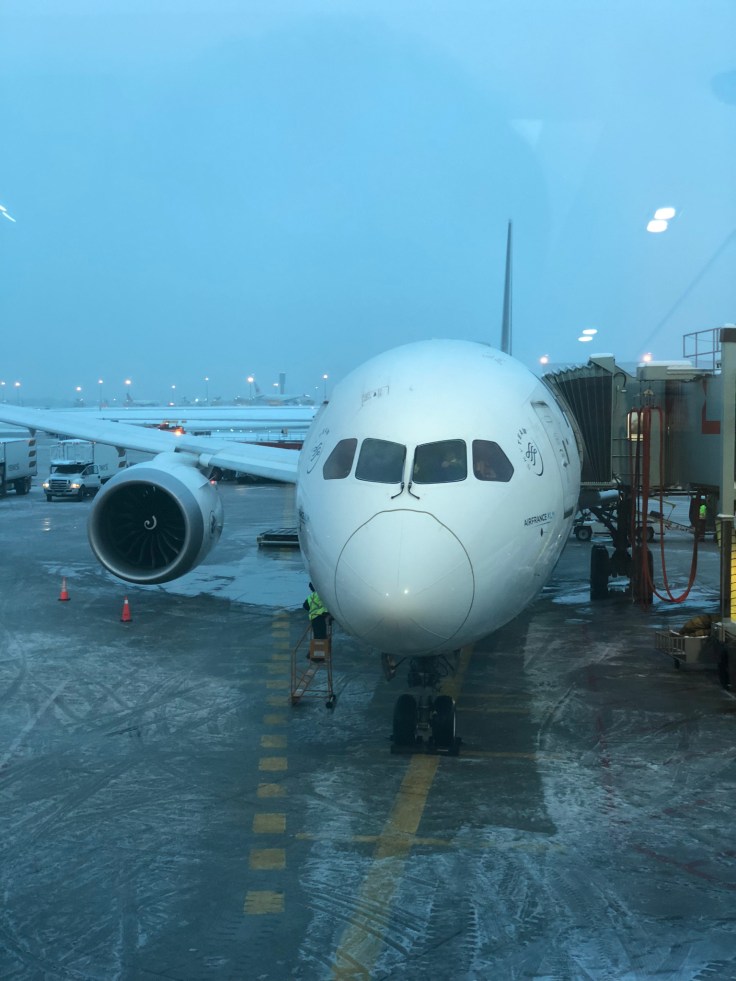 air france business airplane after