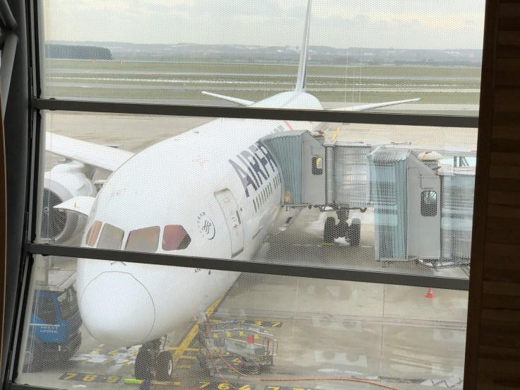 air france business airplane before