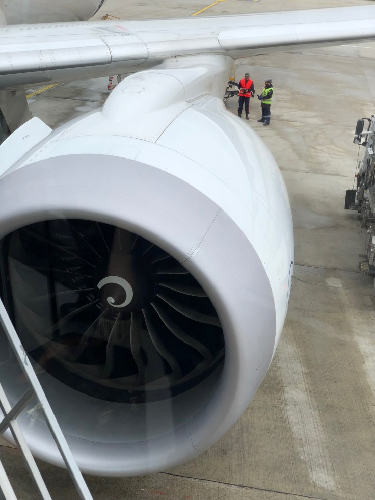 air france business airplane engine