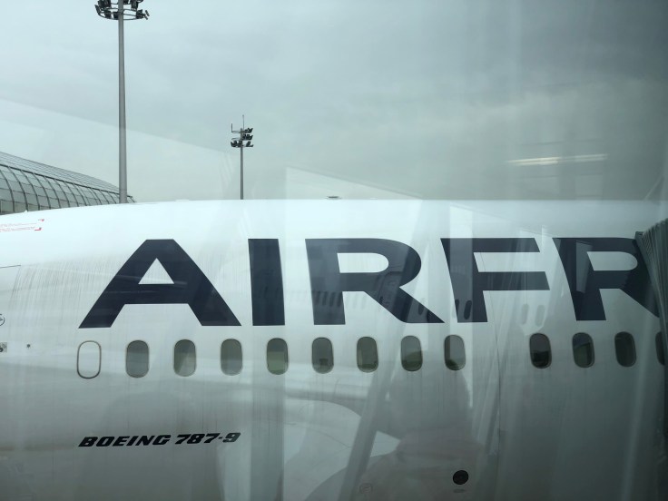air france business airplane lettering