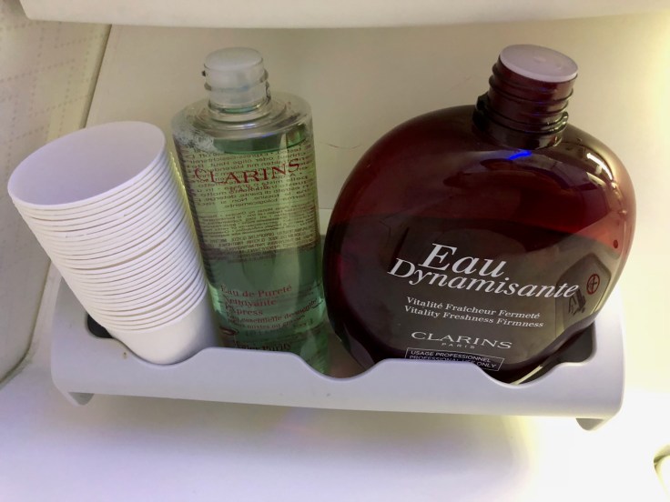 air france business hard bathroom toiletries