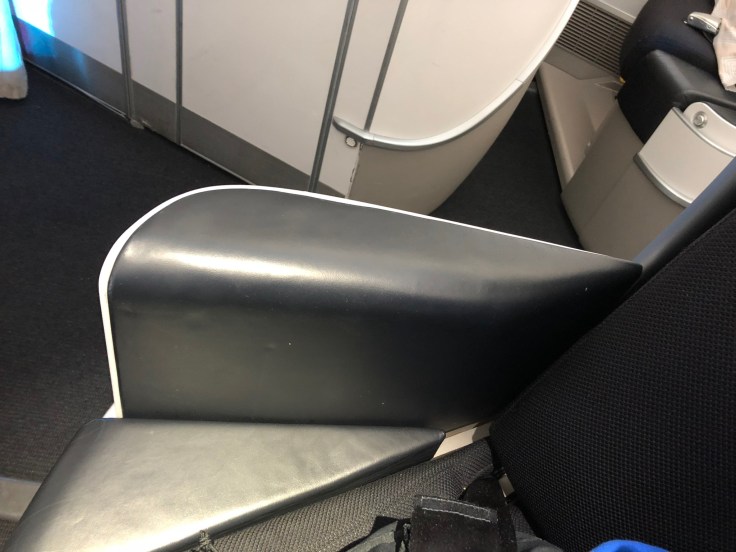 air france business hard seat armrest
