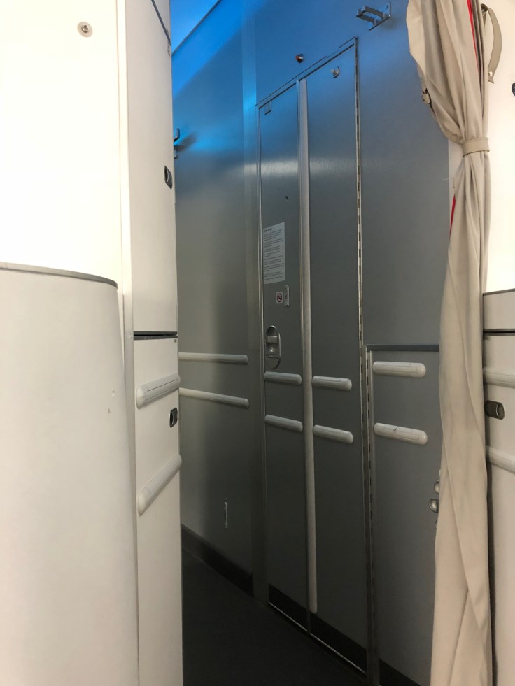 air france business hard seat interior view 2