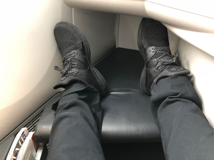 air france business hard seat ottoman spacious