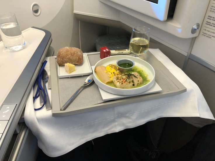 air france business soft dining push away