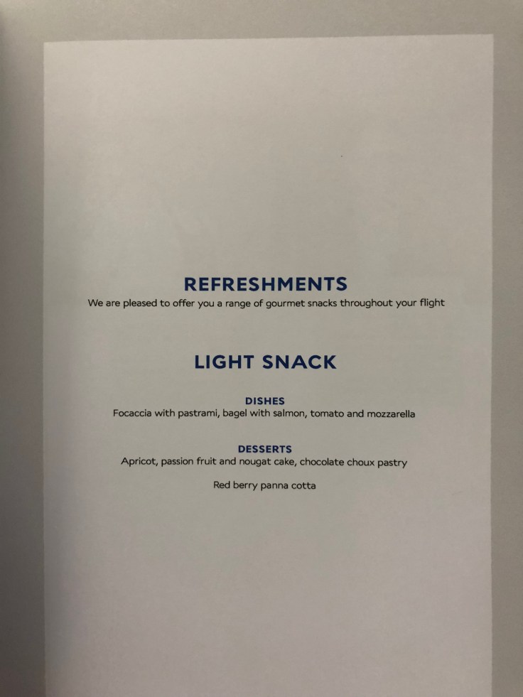air france business soft menu 4