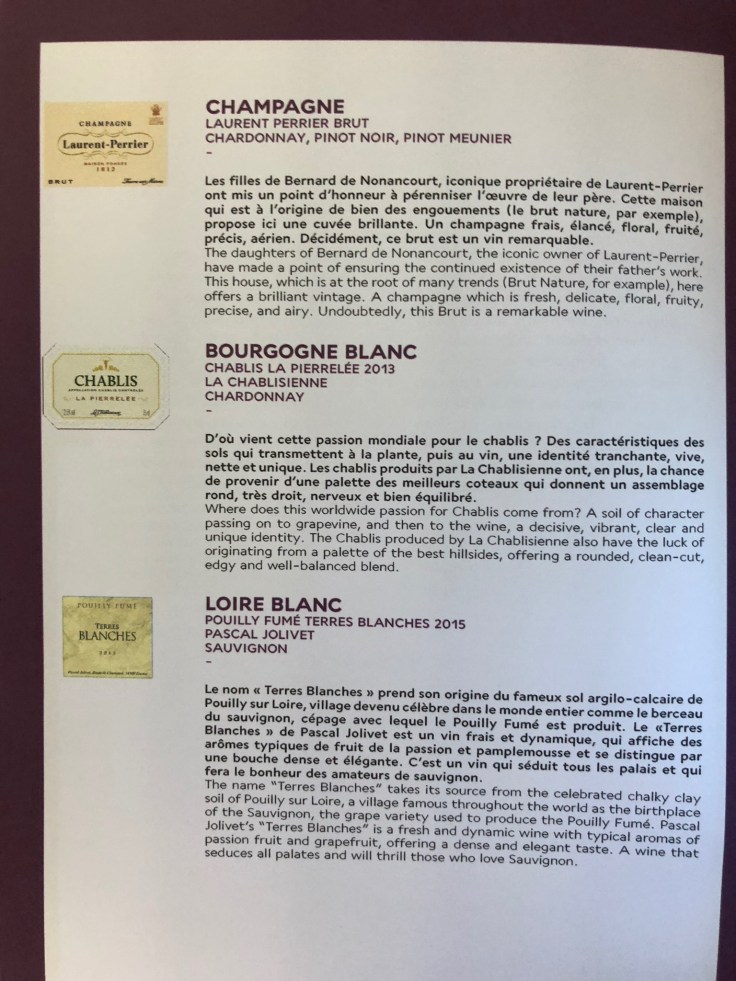 air france business soft menu beverage 1