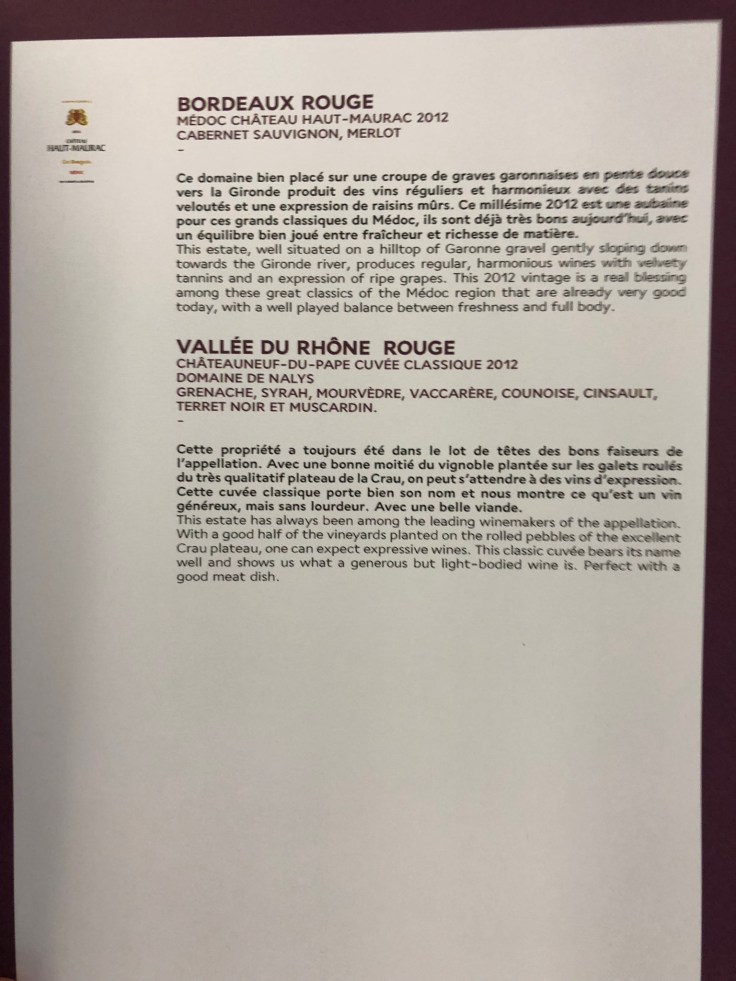 air france business soft menu beverage 2