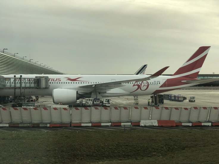 air france business view taxiing 4 air mauritius