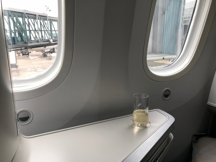 air france business view waiting to go