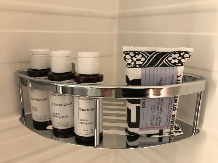 ac hotel new york times square bathroom shower toiletries