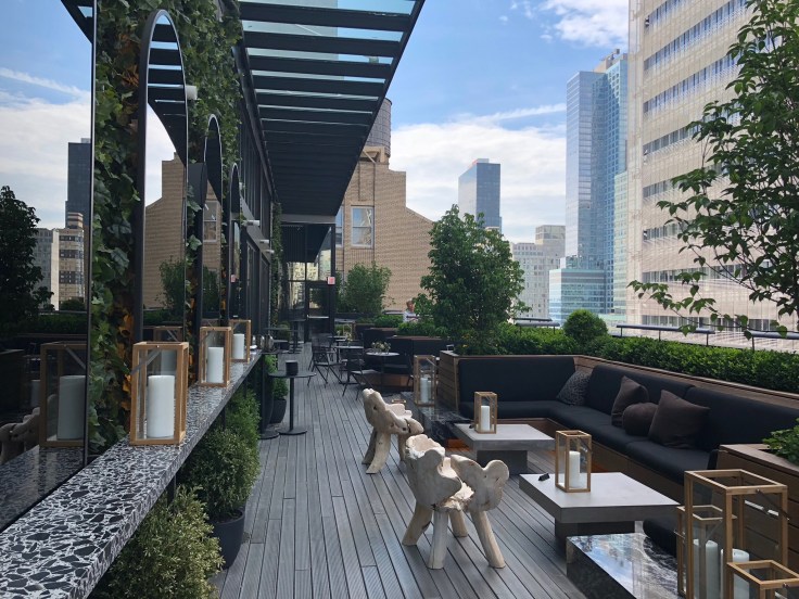 ac hotel new york times square public lounge terrace 1st view