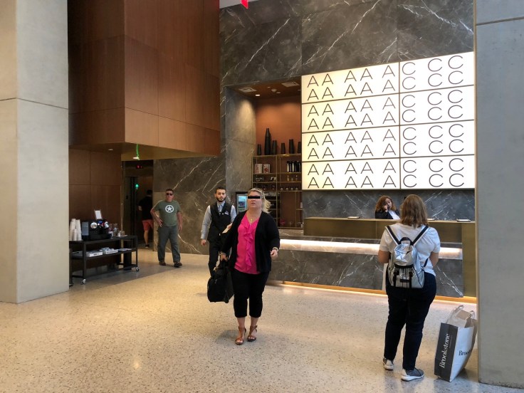 ac hotel new york times square lobby reception desk kerfuffle