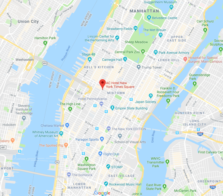 ac hotel new york times square location google maps