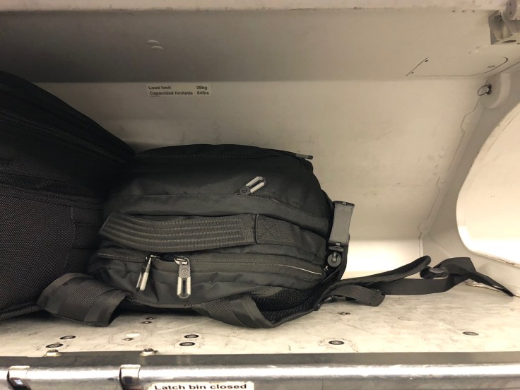 spirit airlines hard overhead storage