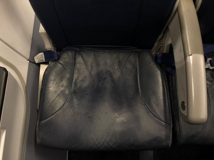 spirit airlines hard seat cushion old