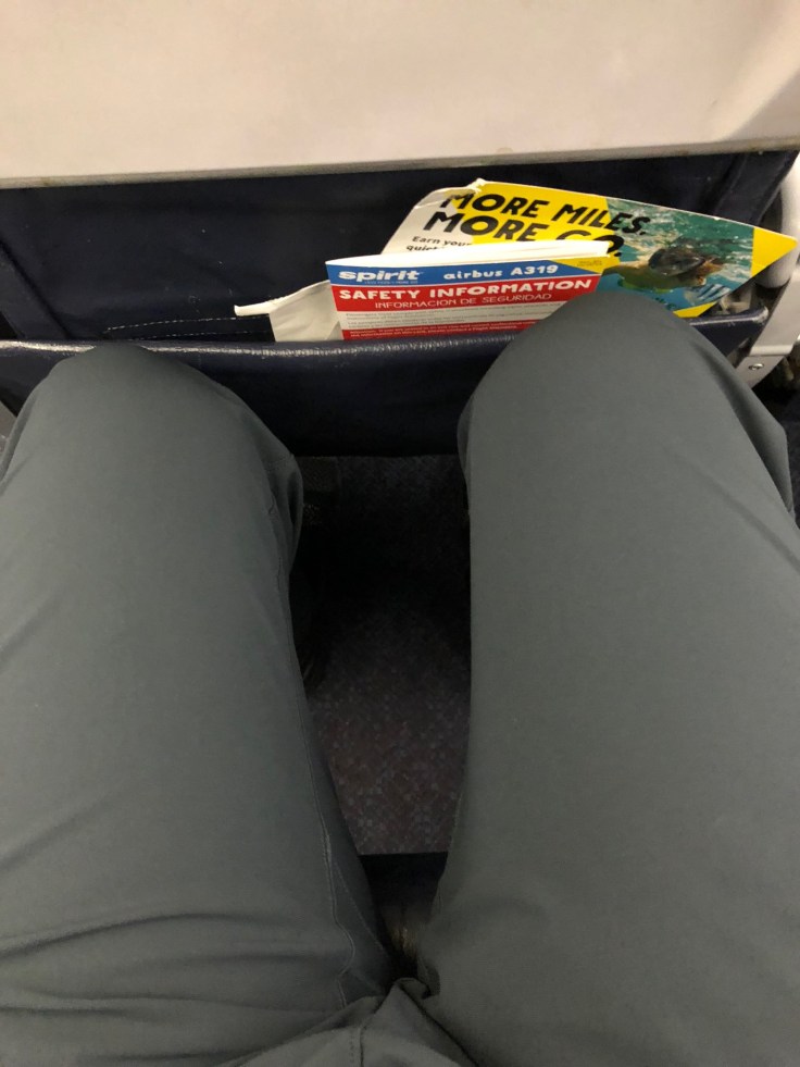 spirit airlines hard standard seat legroom