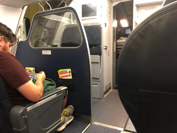 spirit airlines hard big front cabin view