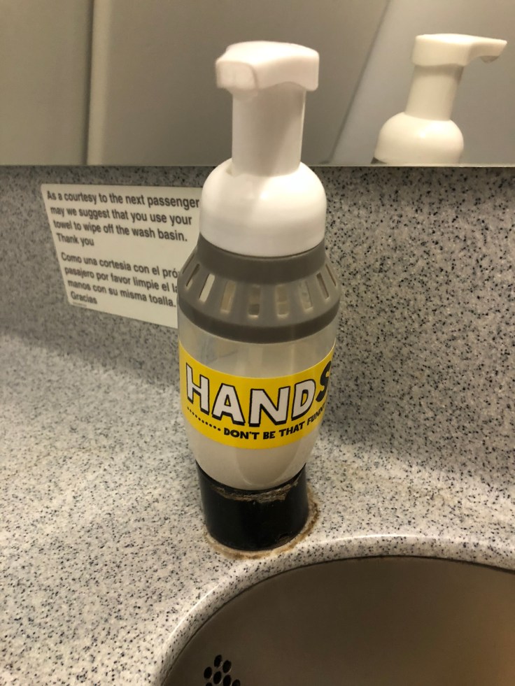 spirit airlines hard lavatory soap