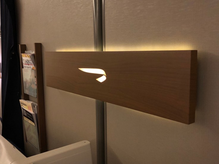 british airways club world cabin bulkhead accent
