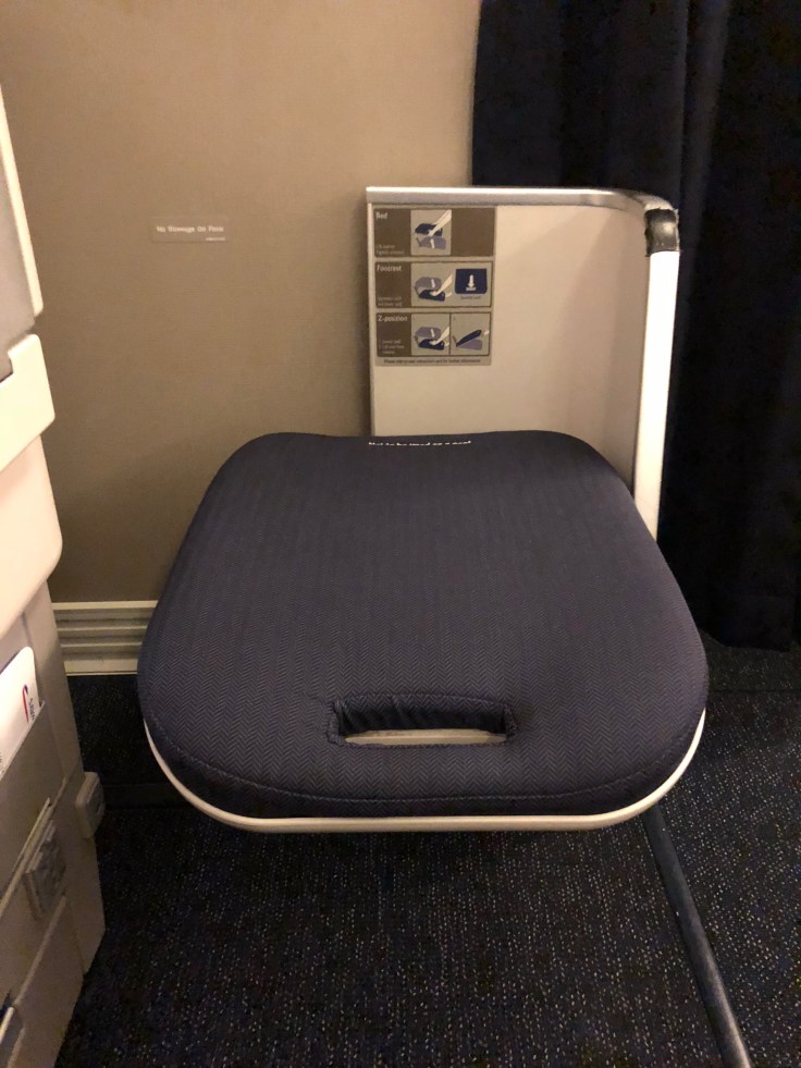 british airways club world hard seat legrest ottoman released