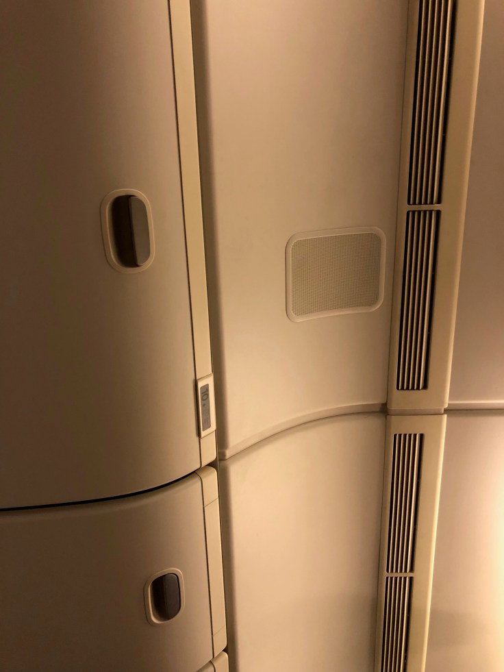 british airways club world hard seat view upwards
